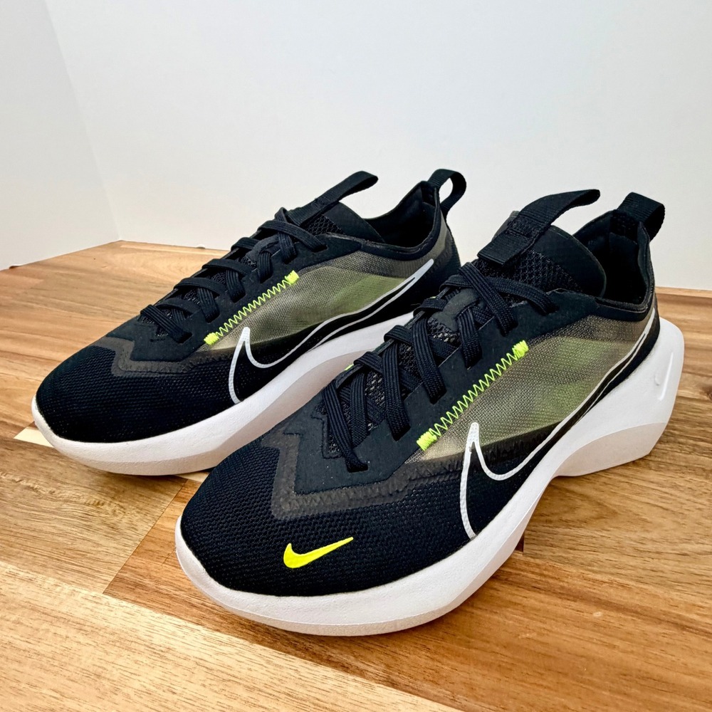 Nike Vista Lite Womens Running Shoes Black White Volt CI0905-001 Size 6.5